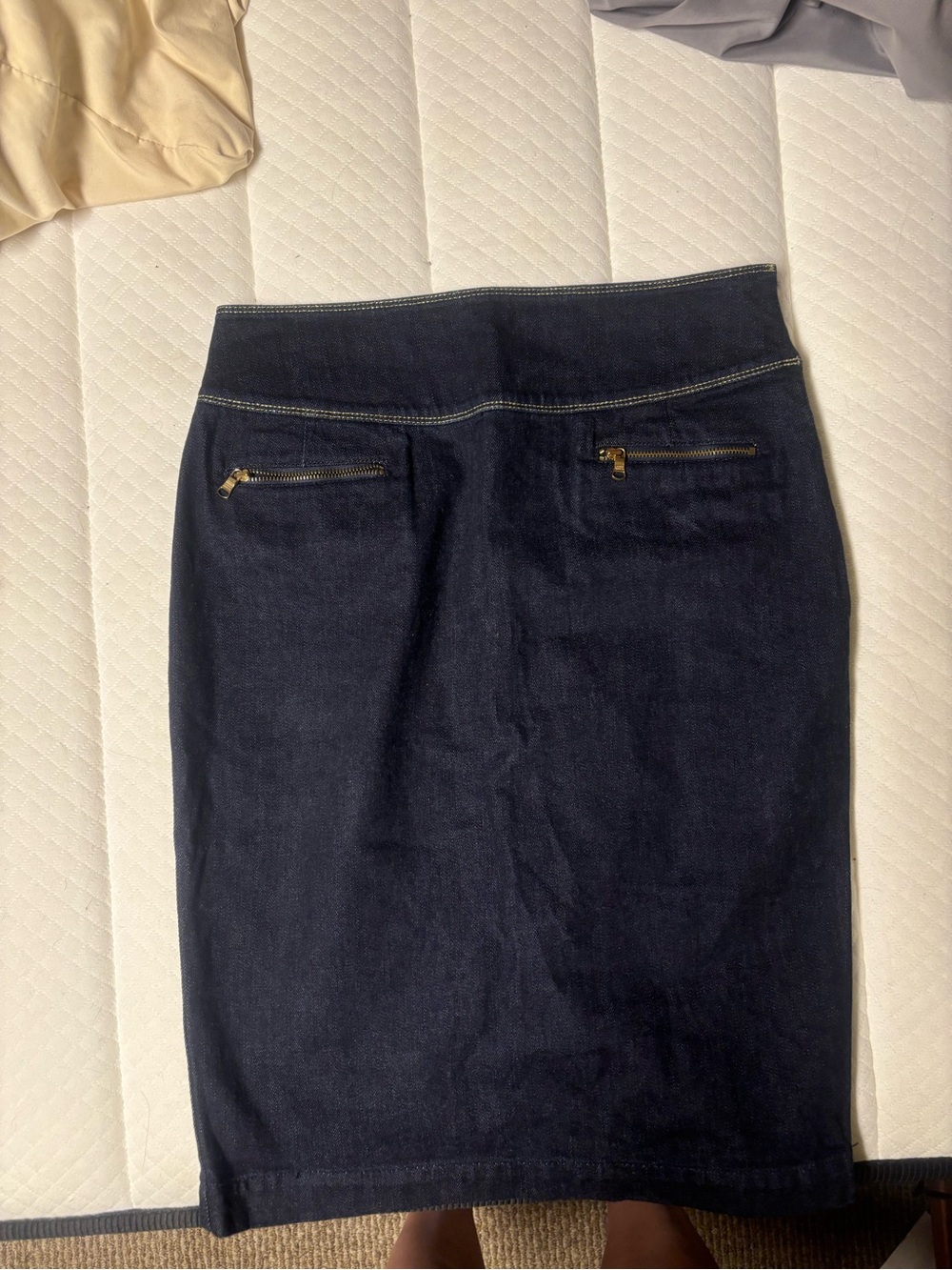 Ralph Lauren Dark Indigo Denim Skirt with Green Label